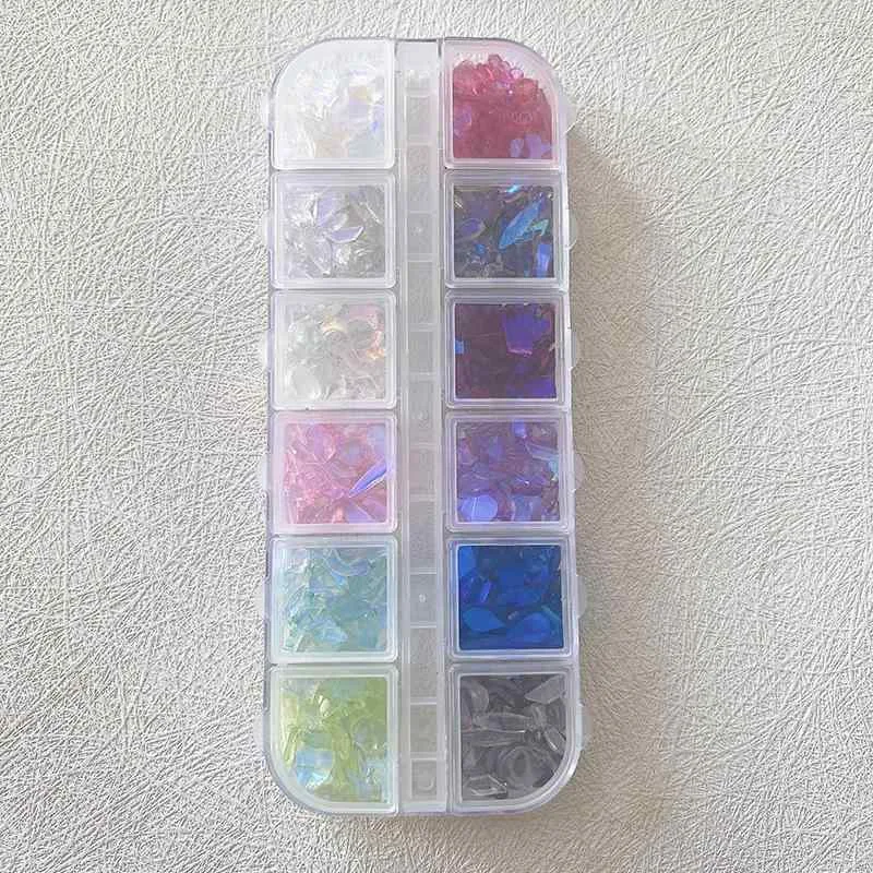 ネイルパーツ デコパーツ レディース ハート 八角形 立体 キラキラ レジン ぷっくり うるうる 3D アート 氷ネイル 透明感 セルフネイル