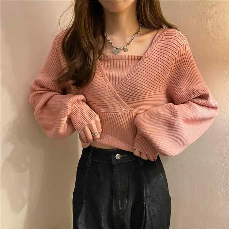 ニット セーター レディース トップス 秋冬 厚手 ゆったり 重ね着風 レイヤード 長袖 プルオーバー カットソー カジュアル フェミニン 暖かい 防寒 上品 オフィス 通学 デート お出かけ