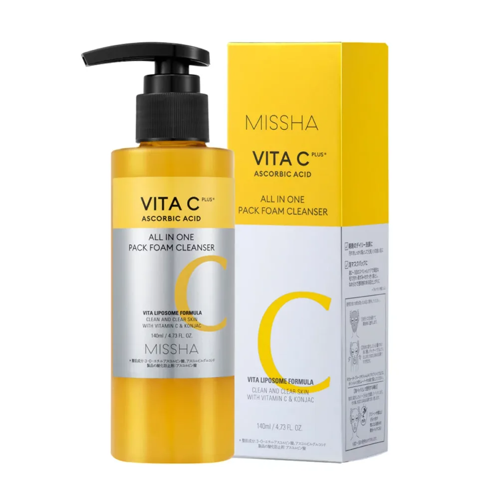 【2個セット】 ミシャ ビタシープラス 泡マスク洗顔 140ml × 2個