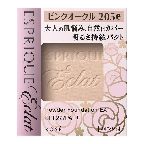 エスプリークエクラ 明るさ持続パクトEX PO205e ピンクオークル レフィル 9.3g