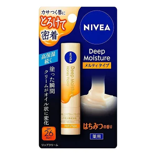 ニベアディープモイスチャーリップ メルティタイプ はちみつの香り
