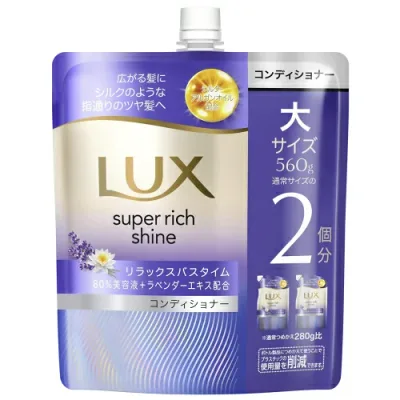 ラックス スーパーリッチシャイン リラックスナイトケア まとまりコンディショナー つめかえ用 560g