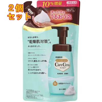 ケアセラ 泡の高保湿ボディウォッシュ つめかえ用 385mL×2個