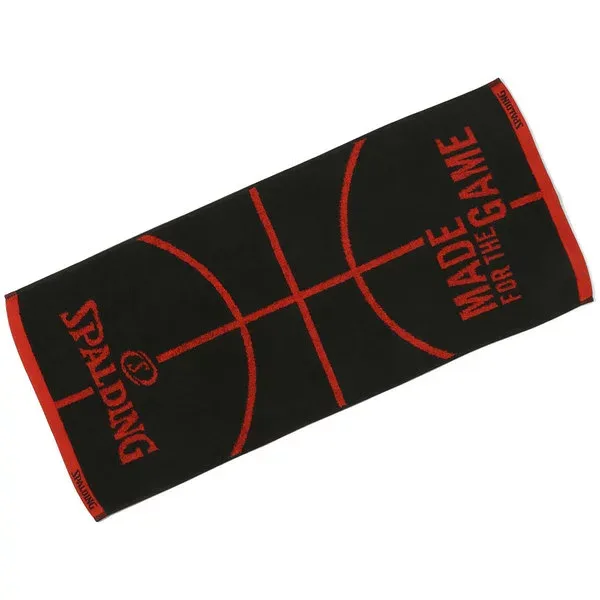 SPALDING スポルディング ジャカードタオル ボールモチーフ レッド バスケット タオル SAT211120 ラフィートスポーツ