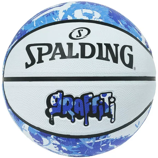 SPALDING スポルディング グラフィティ ブルー×ホワイト ラバー SZ6 85-510J バスケットボール 競技ボール6号 85510J