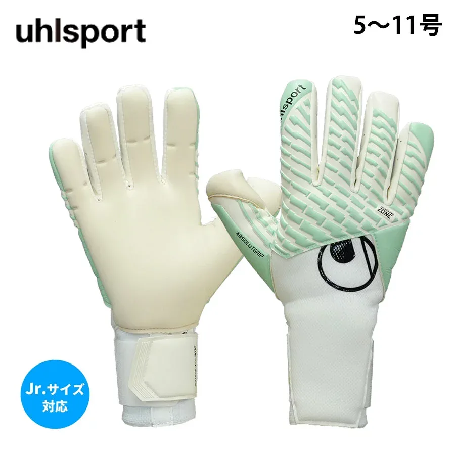 uhlsport ウールシュポルト ファングマシーネ アブソルートグリップタイト ハーフネガティブ サッカー ゴールキーパー グローブ 手袋 ジュニア対応 1011398