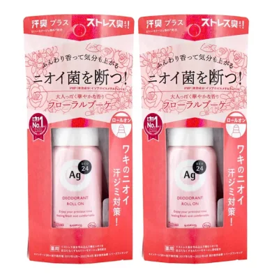 エージーデオ24 デオドラントロールオンDX フローラルブーケ 40mL ×2個セット 制汗剤 ロールオン 汗臭 ワキ汗 汗ジミ対策 医薬部外品 ストレス臭 ロールオンタイプ レディース AG DEO24