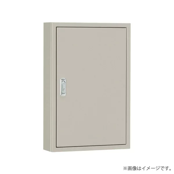 盤用キャビネット 露出形 S14-47 フカサ140mm 鉄製基板付 ライトベージュ色(S1447)〔代引不可〕