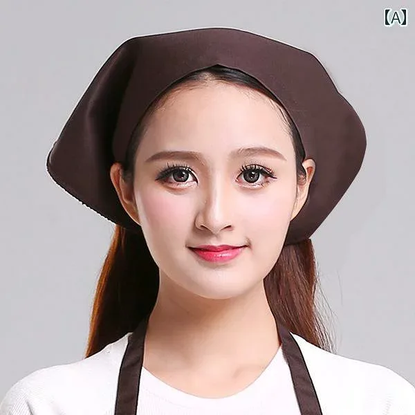 バンダナ おしゃれ ターバン ホテル ウェイトレス 三角 スカーフ 作業 帽子 シェフ ハット メンズ キッチン レストラン 無地 シンプル ターバン ロゴ