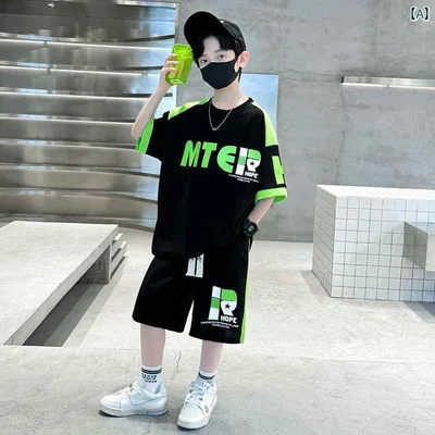 ジュニア用 バスケットボール ウェア キッズ ビッグ ボーイの 夏の スポーツ スーツ 2025 スタイル なな 小さい 男の子 半袖 ショート パンツ バスケットボール ユニフォームの