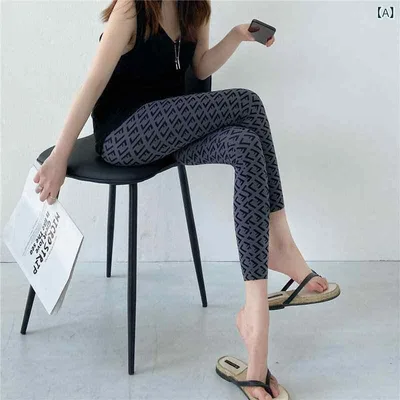 ヨガパンツ シャークパンツ レディース サメ パンツ 2025 夏 薄手 ファッション プリント ハイウエスト スリム タイト ボトム 九分丈 フィットネス ヨガ