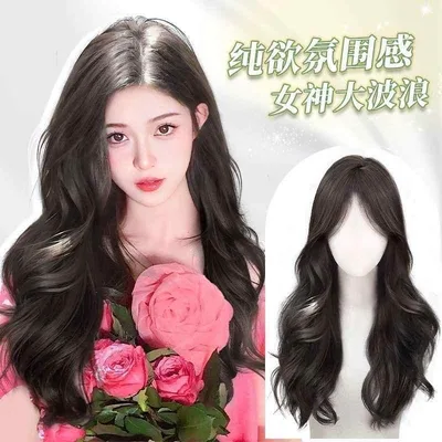 ウィッグ レディース ロングヘア ミドルパート ビッグウェーブ ロングカール フルウィッグ かつら 人工毛 自然 ふわふわ ボリュームアップ 日常使い ファッション 軽量 自然な仕上がり 高級感 耐熱 ふんわり ウェーブヘア 普段使い おしゃれ スタイリ