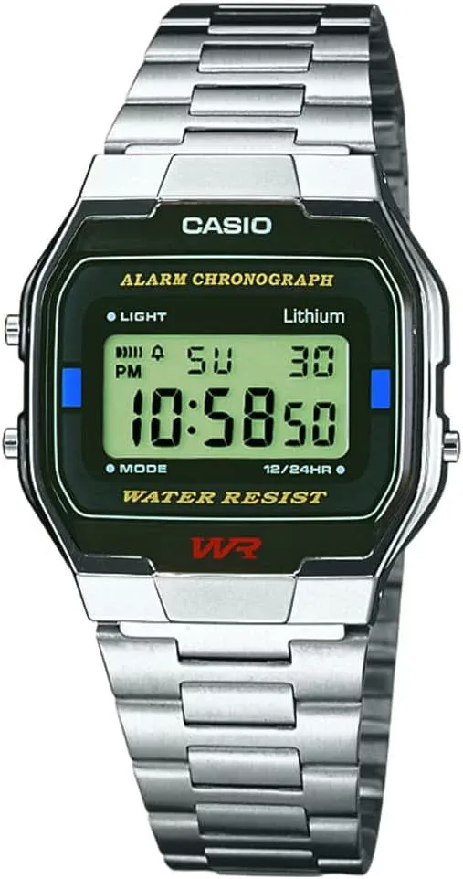 カシオ 腕時計 CASIO STANDARD A163WA-1Q シルバー ブラック メンズ CASIO