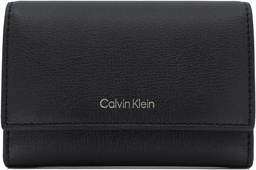 カルバンクライン 三つ折り財布 メンズ レディース ブラック トーステッドココナッツブラウン LV04F1117G-332 Calvin Klein