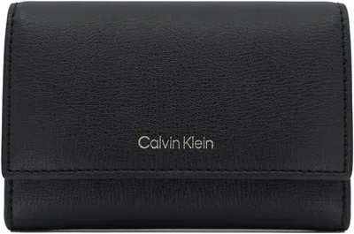 カルバンクライン 三つ折り財布 メンズ レディース ブラック トーステッドココナッツブラウン LV04F1117G-332 Calvin Klein