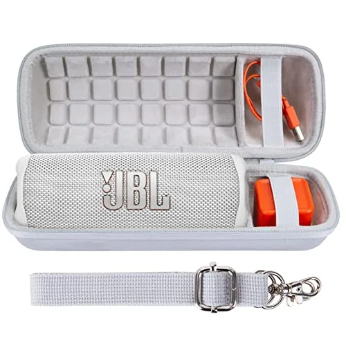 JBL Flip7 / Flip6 / Flip5 / Flip4 Bluetoothスピーカー 収納ケース (ハードケース, ホワイト ハードケース)