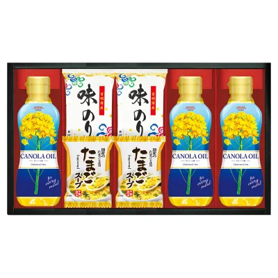【 人気 ギフト 送料無料 】 SHOWA キャノーラ油 & のり ・ たまごスープ 詰合せ 内祝い お歳暮 御歳暮 出産内祝い ギフト 内祝い 出産内祝 内祝 出産祝い 贈答品 お誕生日 お返し ギフト対応 ラッピング 母の日