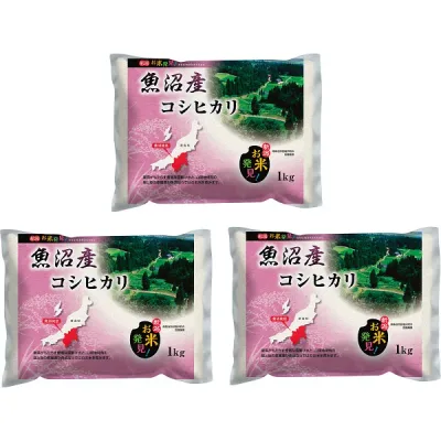 【 人気 ギフト 送料無料 】 新潟県魚沼産 コシヒカリ 3kg 山間地特有 気候条件 寒暖差 米本来 了承 指定 新米 旨味 昼夜 美味
