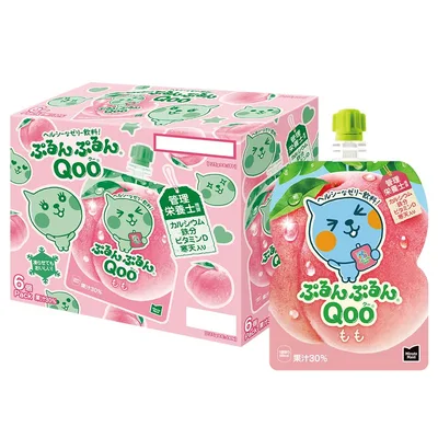 コカ・コーラ ミニッツ メイド ぷるんぷるんQoo もも 125gパウチ×6袋