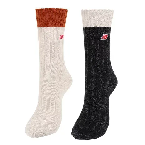 ニューバランス(new balance)(メンズ、レディース)ローゲージ ミッドカフ 2Pソックス 2足組 LAS33262AS1