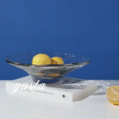 ガラス トレイ フルーツボウル 果物皿 小物入れ 収納 モダン シンプル 高級感 インテリア 雑貨 オブジェ 置物 センターテーブル ダイニングテーブル ルーム 上品