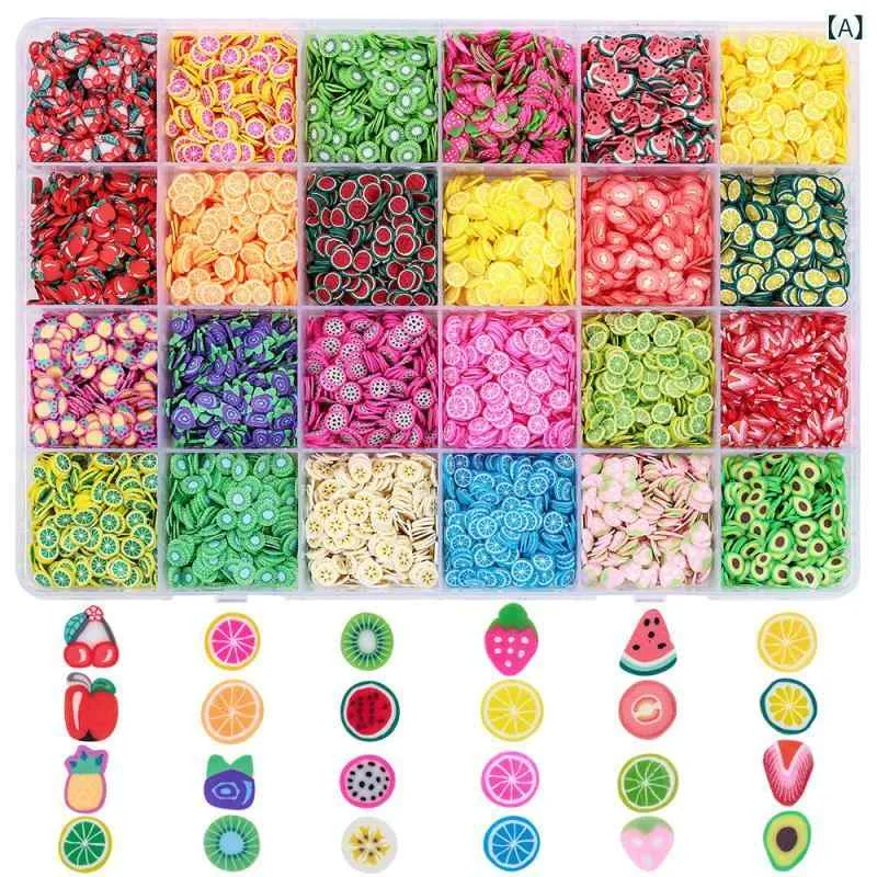 ネイルシール レディース かわいい バレンタイン ソフト陶器 パーツ DIY フルーツ パターン キャンディ ハート モチーフ 花柄 ミックス 24枚 セット