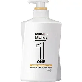 【10個セット!】【送料無料!】メンズビオレ ONE オールインワン 髪肌なめらかタイプ 本体(480ml)【メンズビオレ】