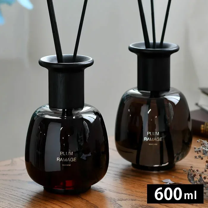 ディフューザー おしゃれ プラムラマージュ 600ml ルームフレグランス 長持ち リードディフューザー リード 組み立て式 連結 シンプル インテリア 高級感 プレゼント 6ヶ月 オシャレ ギフト 大容量 ガラスボトル