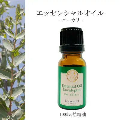 【ユーカリ】精油 10ml リフレッシュ 爽やか フレッシュ アロマ 自然 天然 エッセンシャルオイル シンプル 単体 葉