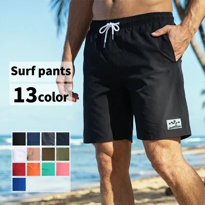 水着 メンズ サーフパンツ uvカット upf50+ uv 海パン サーフショーツ ボードショーツ ハーフパンツ インナー ポケット インナー付 ラッシュガード 大きいサイズ ミドル ロング 膝丈 ひざ丈 夏 プール 海 海水浴 サーフィン サウナ 吸水速乾 耐塩素