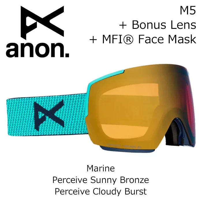 ANON アノン ゴーグル M5 Marine/Perceive Sunny Bronze 26-27モデル
