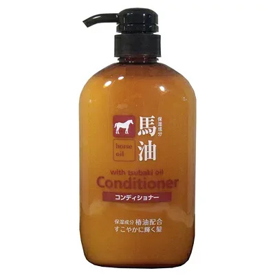 熊野油脂 馬油 コンディショナー 椿油配合 600mL ヘアケア 浸透ケア うるおい保湿