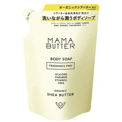MAMA BUTTER ママバター ボディソープ 無香料 つめかえ 400ml 無添加 シアバター オーガニック マタニティ