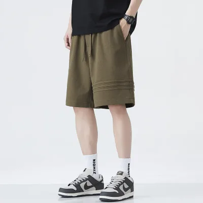 ハーフパンツ スウェットパンツ ニット メンズ 薄手 夏 スポーツ カジュアル ストリート アメリカン