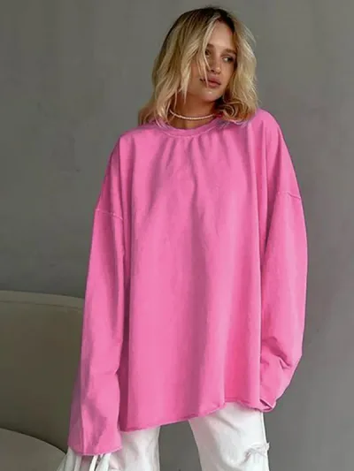 Tシャツ ゆったり トップス 女性用 レディース フィット 柔らかい 秋 普段使い デイリー コットン混紡 カジュアル