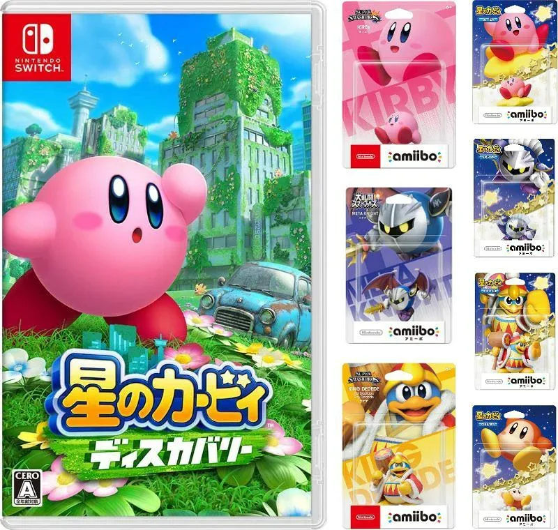 星のカービィ ディスカバリー 3月25日発売+ご選択されたアミーボamiiboカービィメタナイトデデデ大王ワドルディ任天堂スイッチSwitch表示の6500円はソフトのみの金額となります。オプションとして有料で新品アミーボを加えて頂けます。
