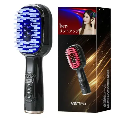 【2025新·革新型】電動EMS リフトブラシ 電動フェイケア 美顔器 ems 美顔器 電動頭皮ブラシ 1台多用 ems 微電流 高頻度振動 LED光エステ 頭筋 表情筋 頭皮ケア Type-C充電式 父の日 母の日 プレ…