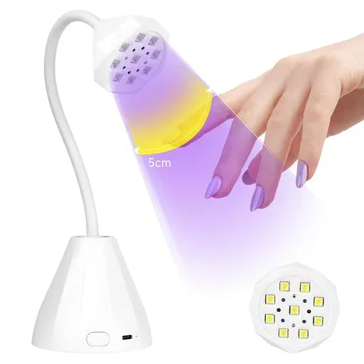 Saviland 充電式 UV 硬化ライト: ネイルライト ジェルネイル用 27W スマートセンサー UVネイルランプ ポータブル 10秒フラッシュ硬化ライト ジェルネイル用 ミニ速乾 LEDネイルランプ ネイルド…