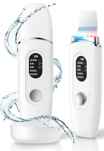 美顔器 ウォーターピーリング IPX7防水 超音波 ピーリング 毛穴洗浄 毛穴汚れ クレンジング EMSケア リフトケア イオン導入 光エステ 肌引き締め 美容成分浸透 超音波振動 コンパクト コー…