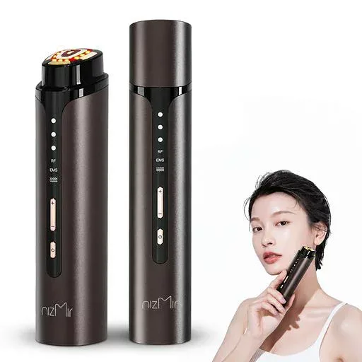 Sarlisi 美顔器 RF温熱美顔器 高周波 EMS微電流 超音波振動 イオン導入 赤青LED 自宅用 男女兼用 日本語取扱説明書付き
