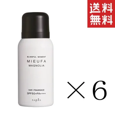 ナプラ ミーファ フレグランスUVスプレー マグノリア 80g×6本セット まとめ買い 髪 日焼け止め SPF50+ PA++++ 紫外線 サンカット