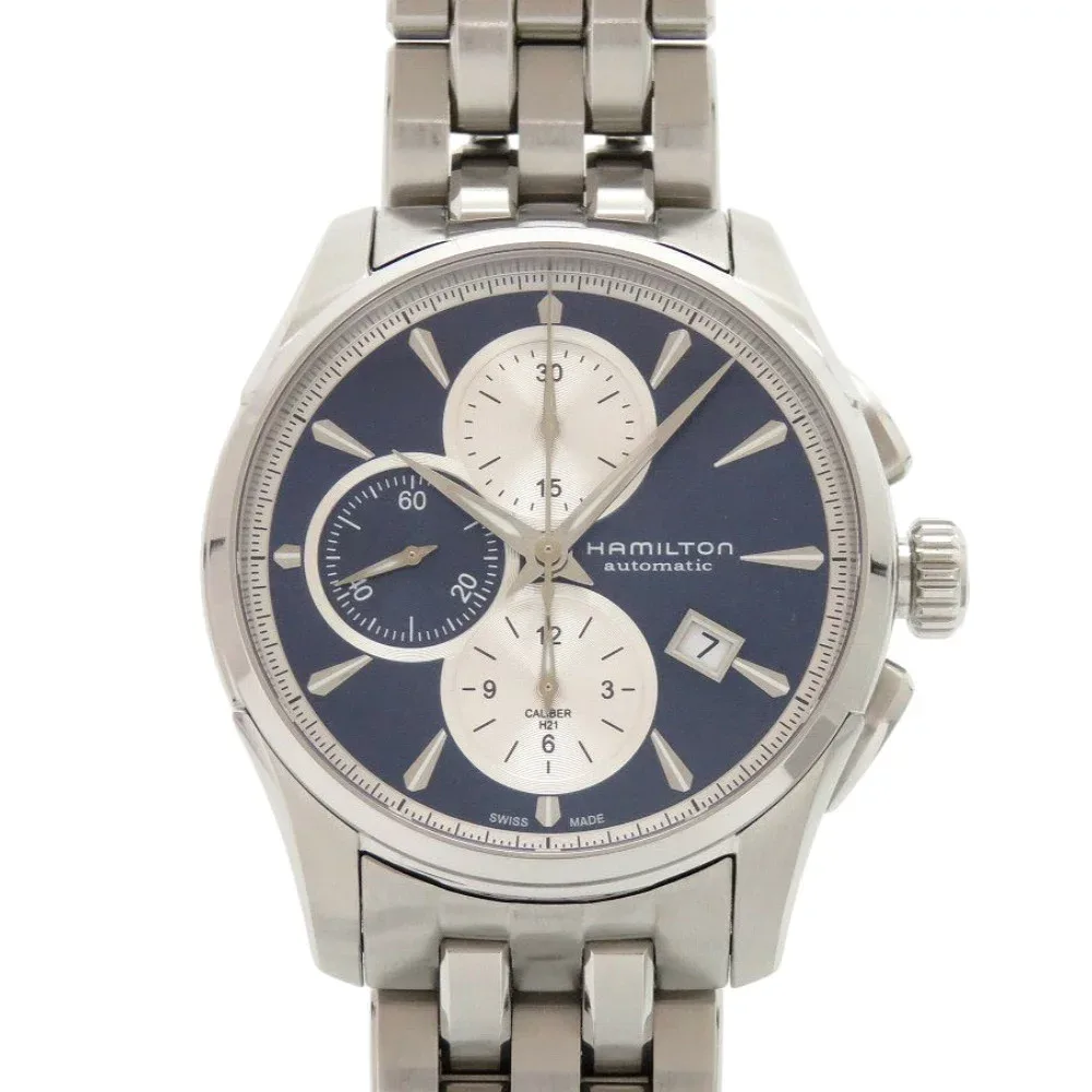 美品 ハミルトン ジャズマスター H32596741 SS ブルー 自動巻き 腕時計 青文字盤 1341【中古】HAMILTON