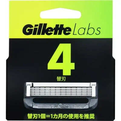 Procter & Gamble ジレット ラボ角質除去バー搭載替刃4B 540-168450-00 P&G