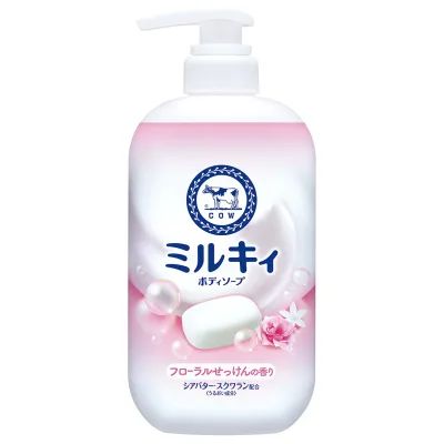 ミルキィボディソープフローラルせっけんポンプ付500ML