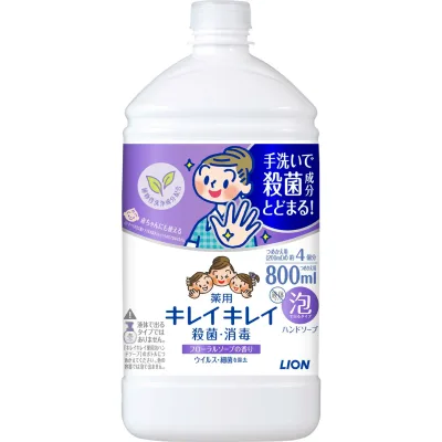 キレイキレイ 医薬部外品 薬用 泡ハンドソープ フローラルソープの香り 詰め替え 800ml 殺菌
