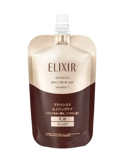 エリクシール アドバンスド エマルジョン T 1(さっぱりタイプ) 110mL つめかえ用 乳液 ハリ うるおい つや玉 エイジングケア ELIXIR