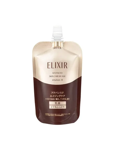 エリクシール アドバンスド エマルジョン T 3(とてもしっとり) 110mL つめかえ用 乳液 ハリ うるおい つや玉 エイジングケア ELIXIR