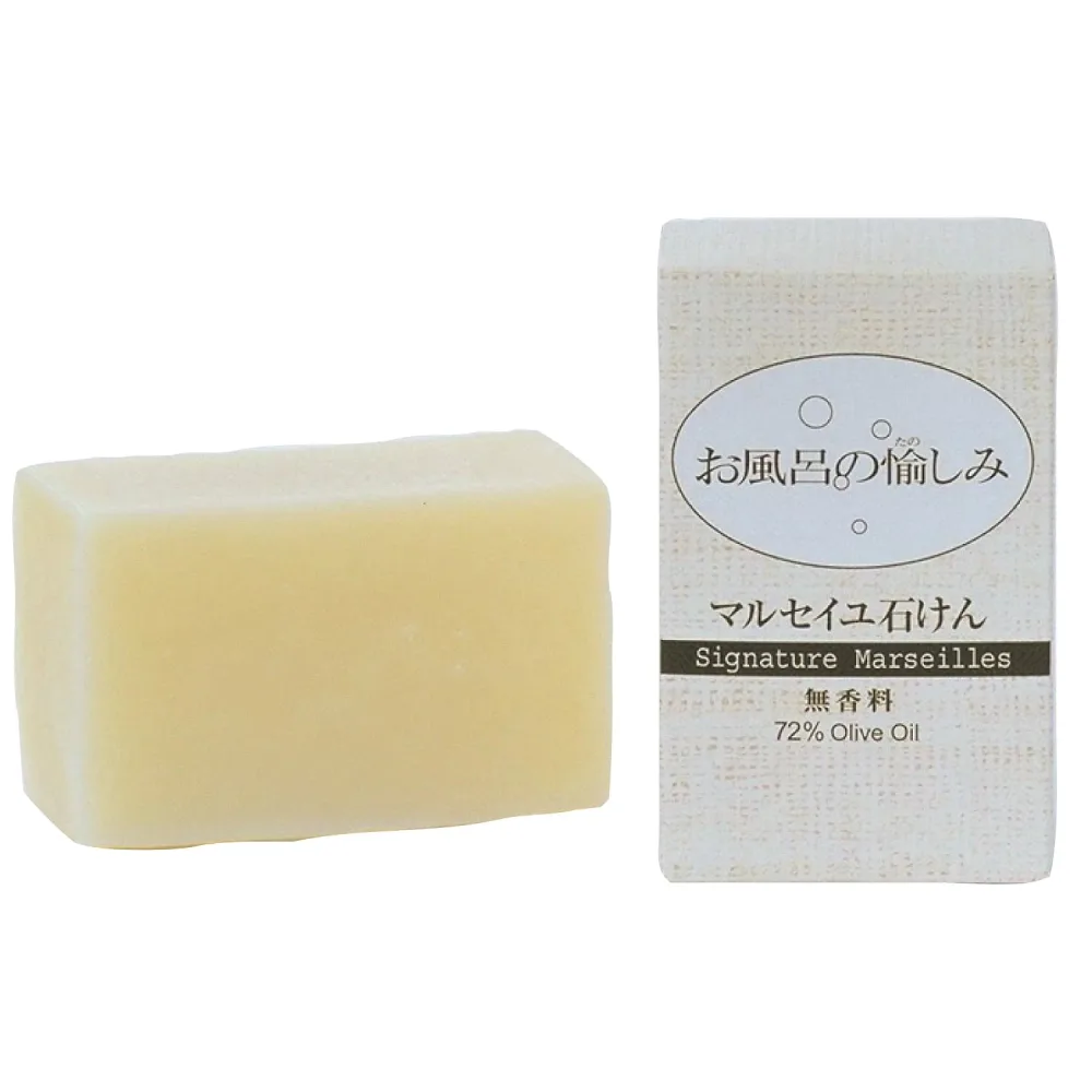 お風呂の愉しみ マルセイユ石鹸 ( 120g / 無香料 / 全身用 ) 固形石鹸 無添加 無着色 100%自然由来成分 赤ちゃん スキンケア ( 敏感肌 / 乾燥肌 ) 太陽油脂