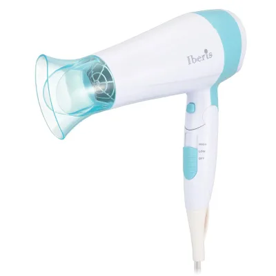 Ohm (OHM) Iberis Hair Dryer Ion Folding Travel Hot Air Cold Air Hair Friendly 74°C Thermostat with Safety Device White Ohm Electric HB-HIHD806C 00-5875