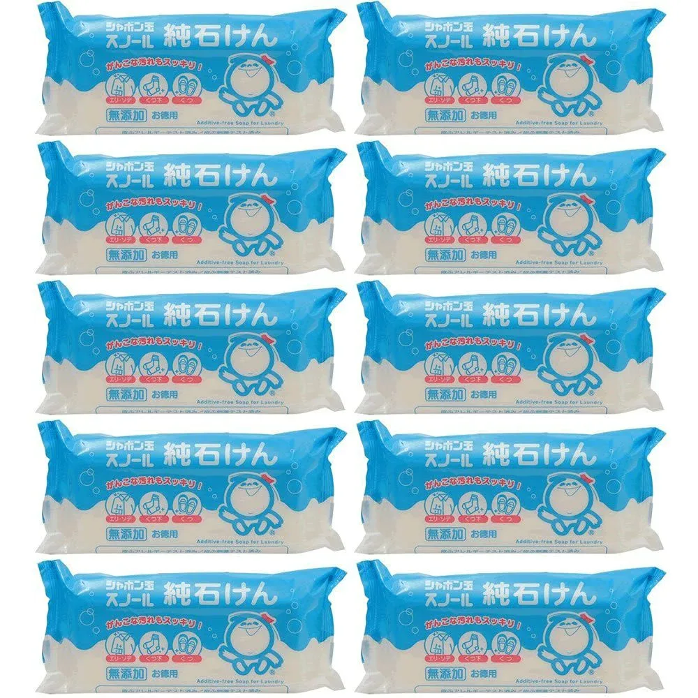 【セット品】シャボン玉 スノール 純石けん 180g (10個)